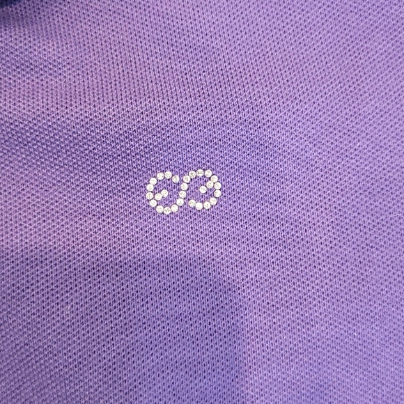 Escada Sport Purple Pique Cotton Polo Short Small - Picture 7 of 13